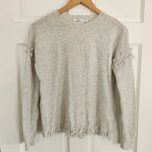 Vineyard Vines Fringe Drop Shoulder Sweater